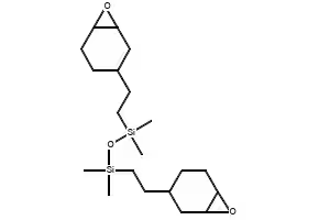 Bis[2-(3,4-epoxycyclohexyl)ethyl]tetramethyldisiloxane structure, CAS 18724-32-8