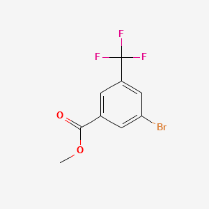 Methyl3-bromo-5-(trifluroromethyl)benzoate structure, CAS 187331-46-0