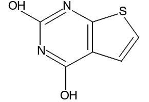 Thieno[2,3-d]pyrimidine-2,4-diol structure, CAS 18740-38-0