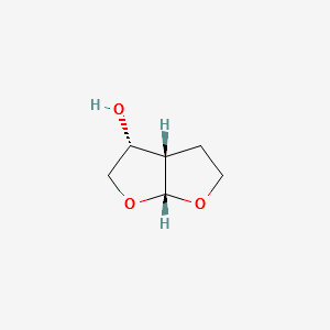 (3R,3aS,6aR)-Hexahydrofuro[2,3-b]furan-3-ol structure, CAS 156928-09-5