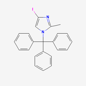 2-Methyl-4-iodo-1-tritylimidazole structure, CAS 157255-72-6