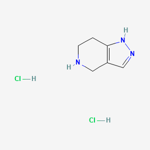 4,5,6,7-Tetrahydro-1H-pyrazolo[4,3-c]pyridinedihydrochloride structure, CAS 157327-44-1
