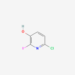 6-Chloro-2-iodopyridin-3-ol structure, CAS 188057-26-3