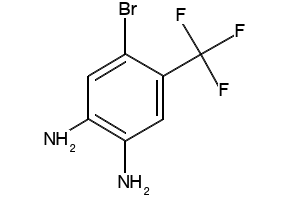 4-Bromo-5-fluorobenzene-1,2-diamine structure, CAS 157590-60-8