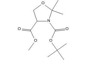 3-(1,1-DimethylEthyl)-4-methyl-(R,S)-2,2-dimethyl-3,4-oxazolidinedicarboxylate structure, CAS 157604-46-1
