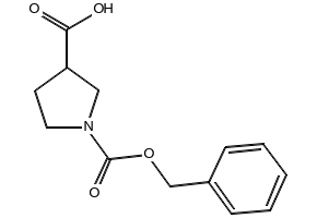 1-N-Cbz-Pyrrolidine-3-carboxylicacid structure, CAS 188527-21-1