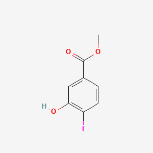 Methyl-4-iodo-3-hydroxybenzoate structure, CAS 157942-12-6