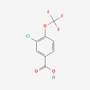 3-Chloro-4-(trifluoromethoxy)benzoicacid structure, CAS 158580-93-9