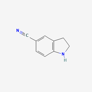 5-Cyano-2,3-Dihydro-1H-Indole structure, CAS 15861-23-1