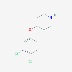 4-(3,4-Dichlorophenoxy)piperidine structure, CAS 245057-73-2