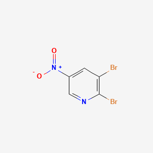2,3-Dibromo-5-nitropyridine structure, CAS 15862-36-9