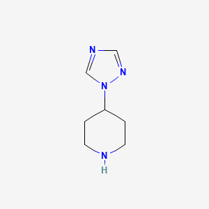4-(1H-1,2,4-triazol-1-yl)piperidine structure, CAS 158655-26-6