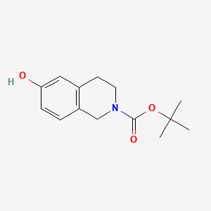 6-Hydroxy-2-N-Boc-3,4-dihydroisoquinoline structure, CAS 158984-83-9
