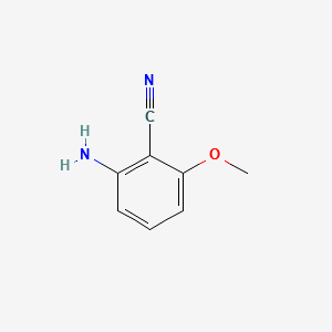 2-Amino-6-methoxybenzonitrile structure, CAS 1591-37-3