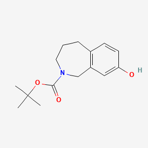 Tert-butyl8-hydroxy-4,5-dihydro-1H-benzo[c]azepine-2(3H)-carboxylate structure, CAS 247133-24-0
