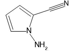 1-Aminopyrrole-2-carbonitrile structure, CAS 159326-66-6