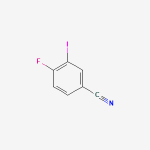 4-Fluoro-3-iodobenzonitrile structure, CAS 159719-57-0