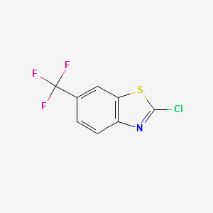 2-Chloro-6-(trifluoromethyl)benzothiazole structure, CAS 159870-86-7