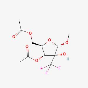 Methyl-2-C-(trifluoromethyl)-α-D-ribofuranoside-3,5-diacetate structure, CAS 159944-99-7