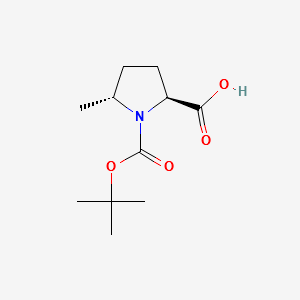 (2S,5R)-N-Boc-5-Methylpyrrolidine-2-carboxylicaci structure, CAS 160033-52-3