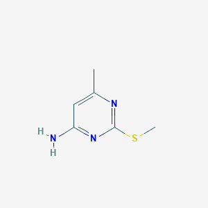 6-Methyl-2-(methylsulfanyl)pyrimidin-4-ylamine structure, CAS 24888-93-5
