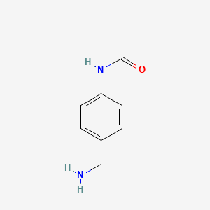 4-Acetamidobenzylamine structure, CAS 25412-53-7