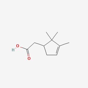 2-(2,2,3-Trimethylcyclopent-3-enyl)aceticacid structure, CAS 25435-53-4