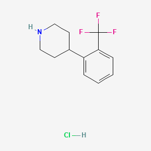4-(2-(Trifluoromethyl)phenyl)piperidinehydrochloride structure, CAS 255051-14-0