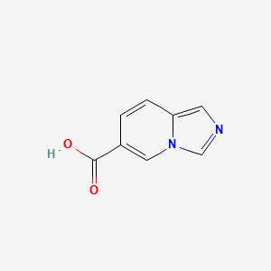 Imidazo[1,5-a]pyridine-6-carboxylicacid structure, CAS 256935-76-9