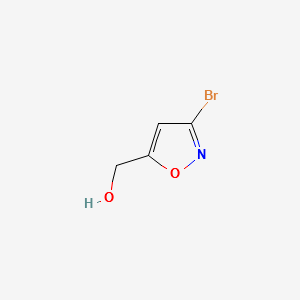 (3-Bromoisoxazol-5-yl)methanol structure, CAS 25742-00-1