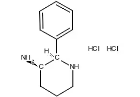 (2R,3R)-2-Phenylpiperidin-3-amine structure, CAS 160551-72-4