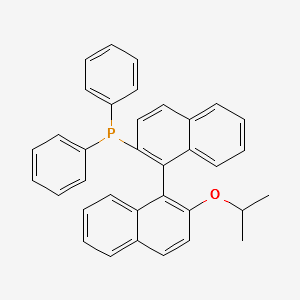 (R)-(+)-(Diphenylphosphino)-2'-isopropoxy-1,1'-binaphthyl structure, CAS 189274-36-0