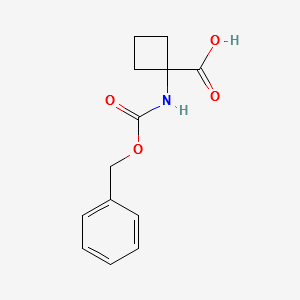 Cbz-1-Amino-1-cyclobutanecarboxylicacid structure, CAS 190004-53-6