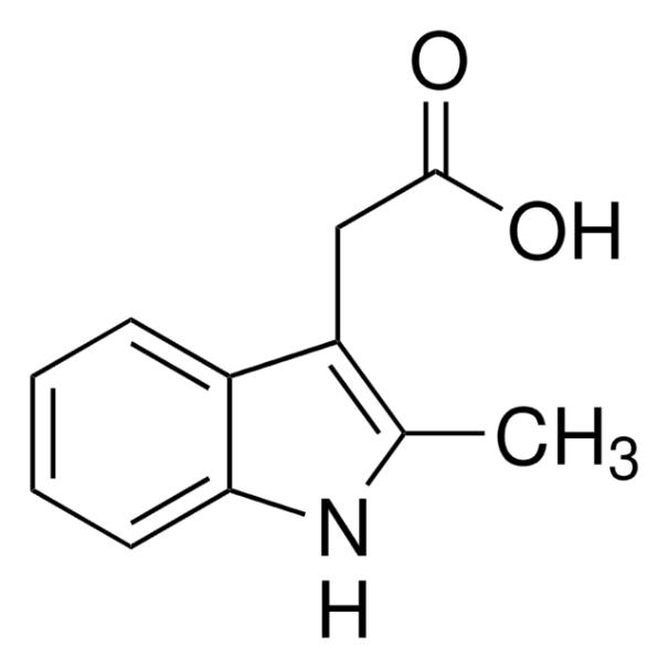 2-Methylindole-3-aceticacid structure, CAS 1912-43-2