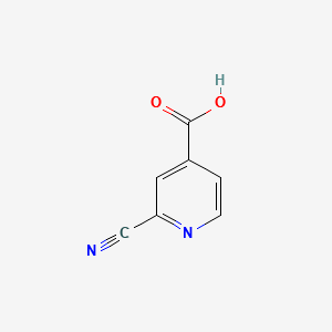 2-Cyanoisonicotinicacid structure, CAS 161233-97-2