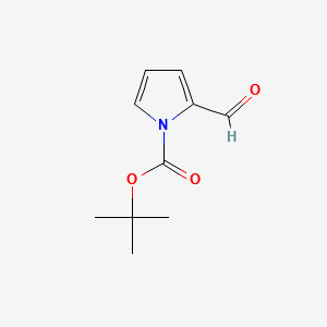 Tert-butyl2-formyl-1H-pyrrole-1-carboxylate structure, CAS 161282-57-1