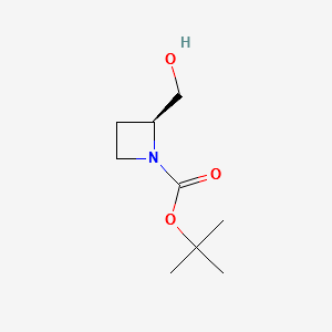 (S)-1-(tert-Butoxycarbonyl)-2-azetidinemethanol structure, CAS 161511-85-9