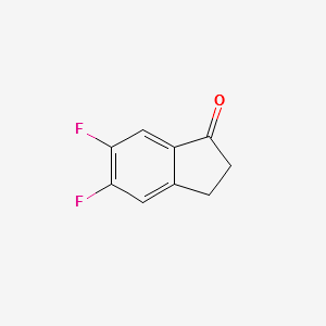 5,6-Difluoro-1-indanone structure, CAS 161712-77-2