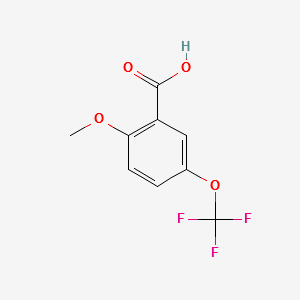 2-Methoxy-5-(trifluoromethoxy)benzoicacid structure, CAS 191604-88-3