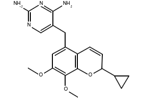 2-Cyclopropyl-7,8-dimethoxy-2H-chromene-5-carboxylicacidmethylester structure, CAS 192315-05-2