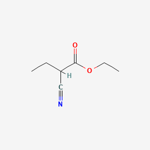 Ethyl2-cyanobutanoate structure, CAS 1619-58-5