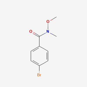 4-Bromo-N-methoxy-N-methylbenzamide structure, CAS 192436-83-2