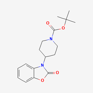 Tert-butyl4-(2-oxobenzo[d]oxazol-3(2H)-yl)piperidine-1-carboxylate structure, CAS 162045-53-6