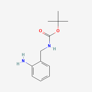 (2-Amino-benzyl)-carbamicacidtert-butylester structure, CAS 162046-50-6
