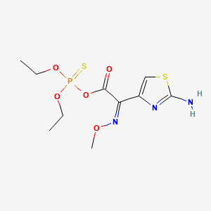 Diethylthioposphoril-(Z)-(2-aminothiazol-4-yl)-(methoxyimino)acetate structure, CAS 162208-27-7