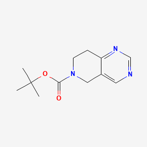 Tert-butyl7,8-dihydropyrido[4,3-d]pyrimidine-6(5H)-carboxylate structure, CAS 192869-49-1