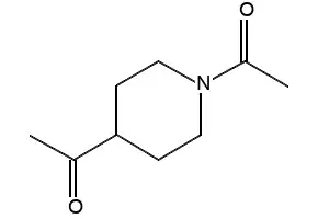 1-(4-Acetylpiperidino)ethan-1-one structure, CAS 162368-01-6