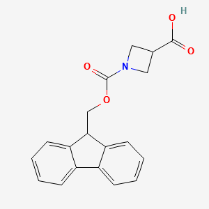 1-Fmoc-Azetidine-3-carboxylicacid structure, CAS 193693-64-0