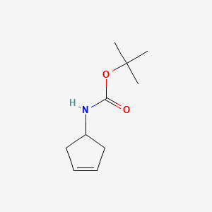 N-1-Boc-Amino-3-cyclopentene structure, CAS 193751-54-1