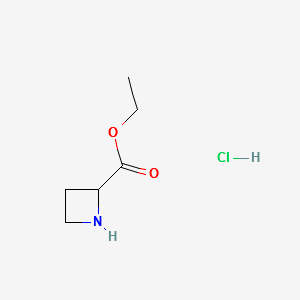 2-Azetidinecarboxylicacidethylesterhydrochloride structure, CAS 162698-21-7